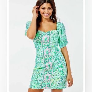 Lily Pulitzer Daniella green and pink dress